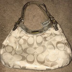 Coach Signature gold purse